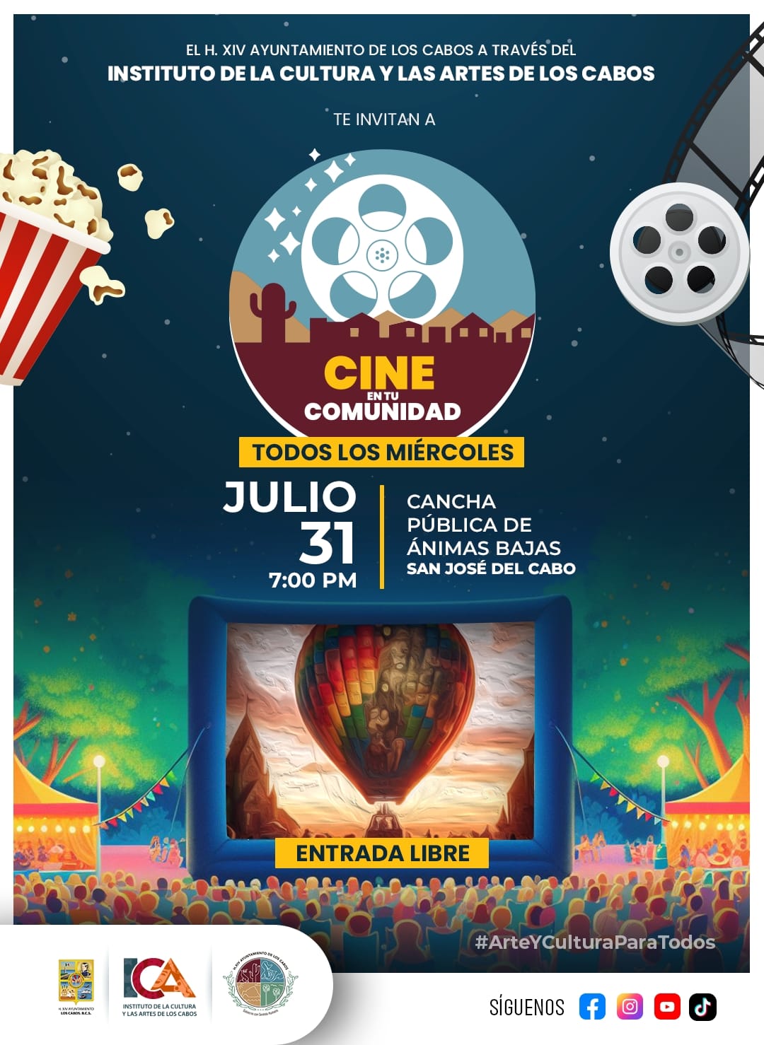 Cine en tu comunidad 31 julio