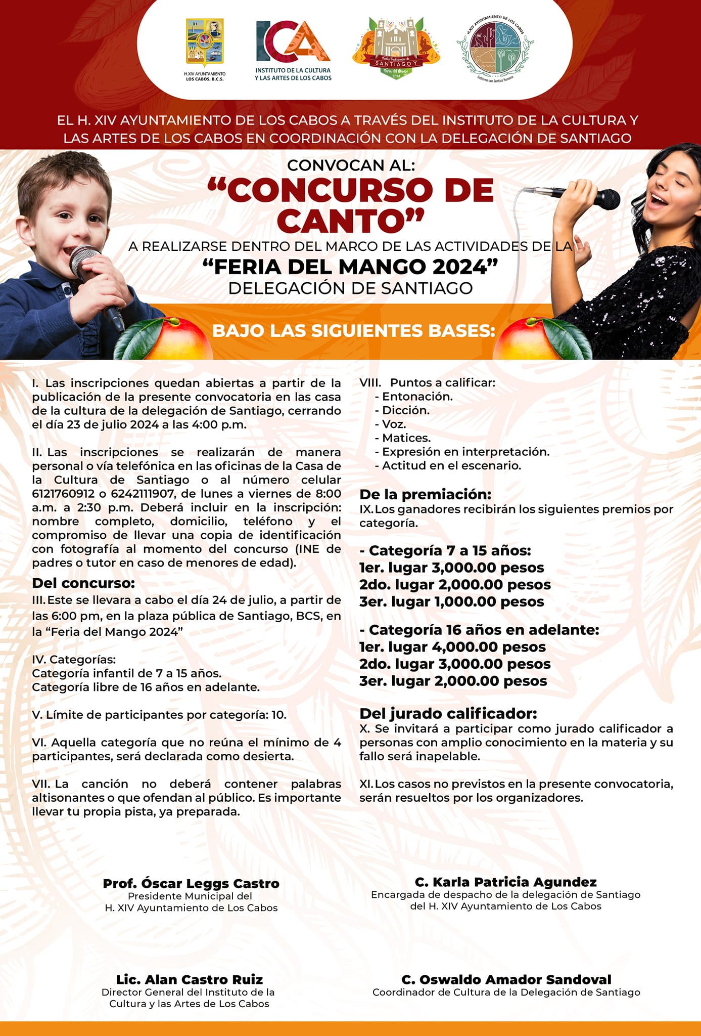 Concurso de Canto - Feria del Mango