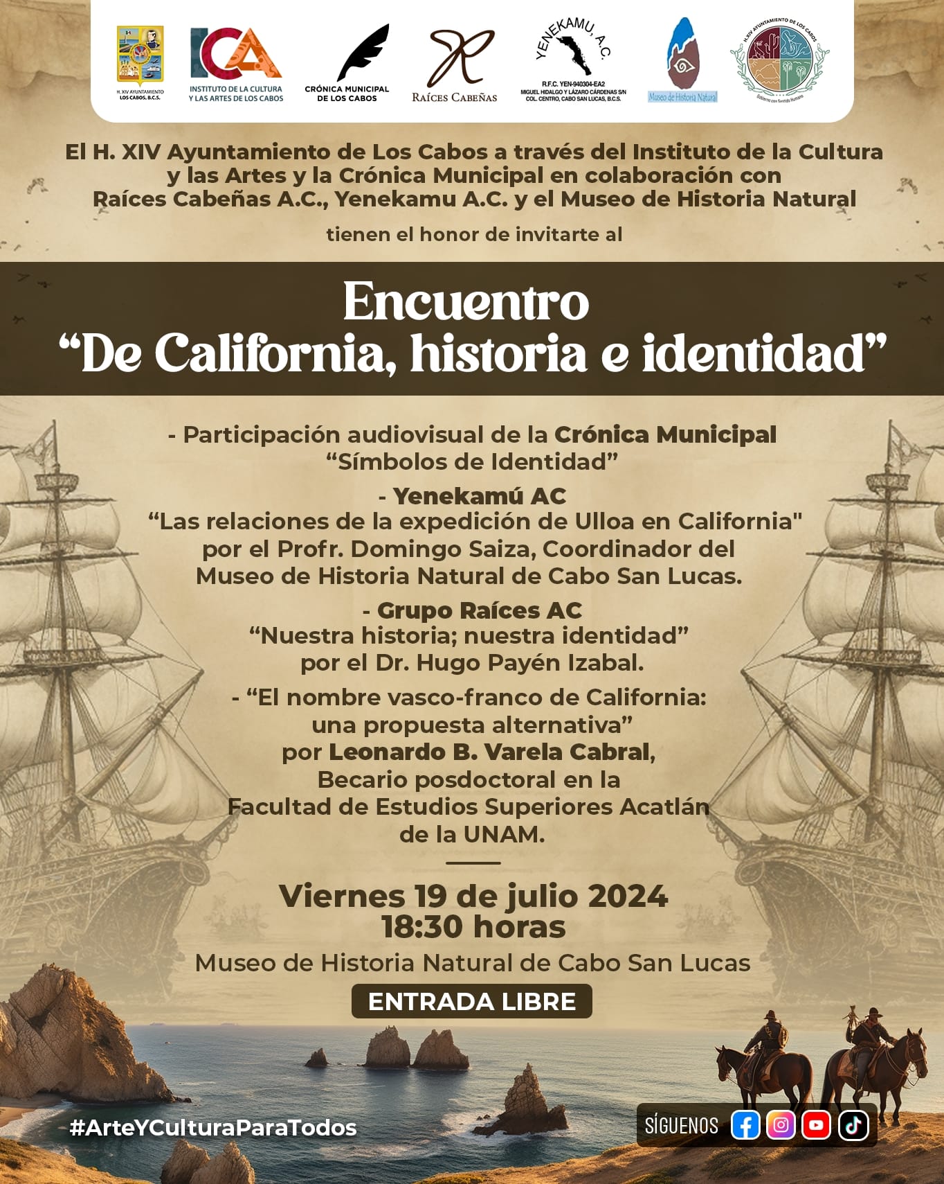 Encuentro "De California, historia e identidad"