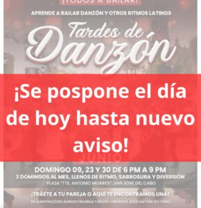 Se pospone Tardes de Danzón