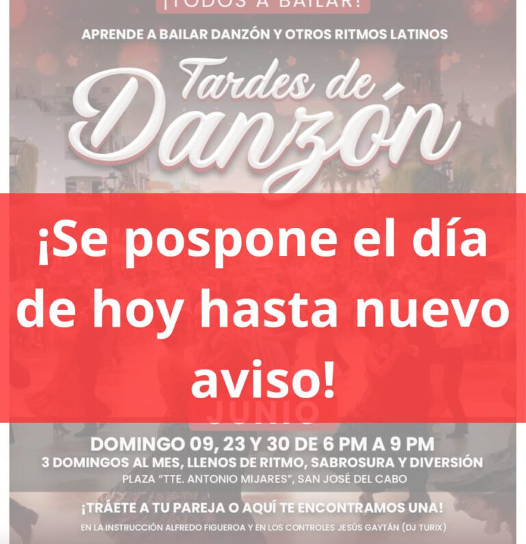Se pospone Tardes de Danzón