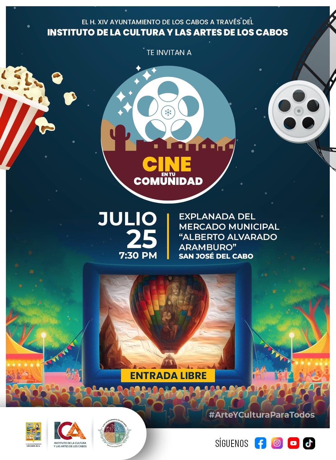 Cine en Tu Comunidad 25 de Julio