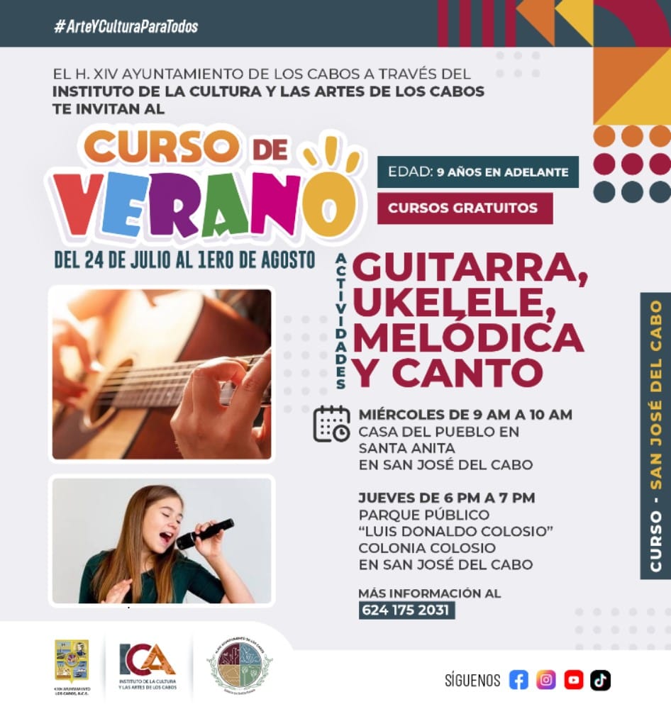 Curso de Verano de Guitarra, Ukelele, Melódica y Canto