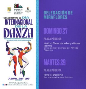 Actividades programadas en la delegación de Miraflores Domingo 27        y Martes 29 de abril