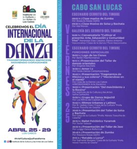 Día Internacional de la Danza 2025, viernes 25 de abril