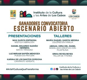 ¡Muchas felicidades a los seleccionados! Convocatoria “Escenario Abierto”