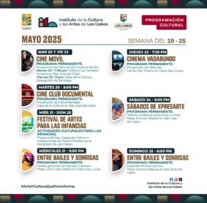 Programación de esta semana en este mes de mayo 19-25