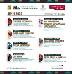 AGENDA CULTURAL JUNIO DEL 02 – 08