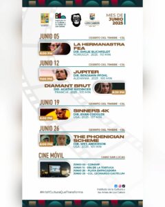 CARTELERA CINEMA VAGABUNDO JUNIO