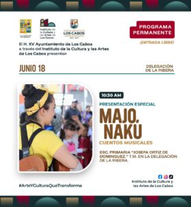 Presentación de Majo Nakú con la lectura de cuentos musicales infantiles