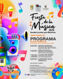H. XV Ayuntamiento de Los Cabos e ICA te invita a la Fiesta de la Música 2025 “Sonidos Locales que Resuenan”