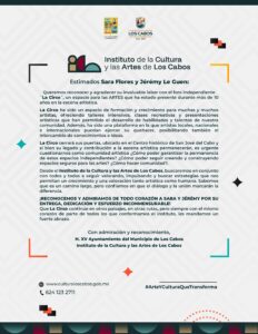 Reconocemos y agradecemos la invaluable labor de Sara Flores y Jérémy Le Guen con el foro independiente La Circo
