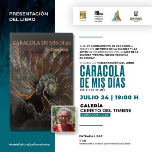 Te invitamos a la presentación del Libro “Caracola de mis días