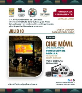 Te invitamos a disfrutar del programa “Cine Móvil”, cine para todos