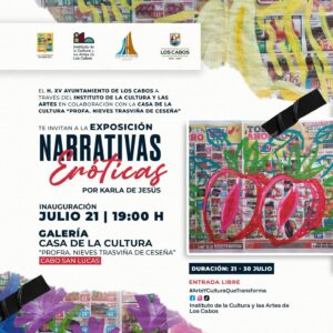 Te invitamos a presenciar la inauguración de la exposición “Narrativas Eróticas”