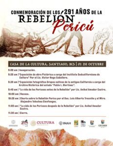 Conmemoración de los 291 años de la rebelión Pericú