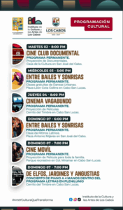 AGENDA CULTURAL SEPTIEMBRE 01-07