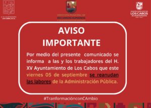 AVISO IMPORTANTE