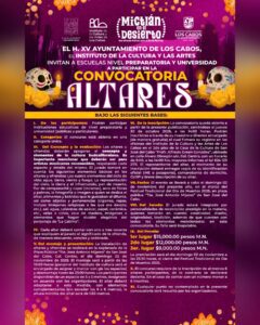 Convocatorias de “Altares”, “Catrinas” y “Pan de Muerto”