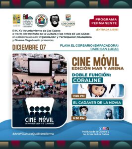 ¡ Domingo de “Cine Movil en tu playa”! Doble función!