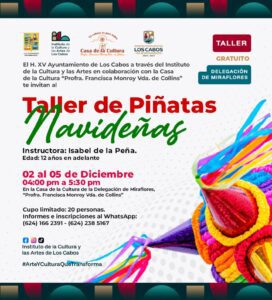“Taller de Piñatas Navideñas” impartido por Isabel de la Peña