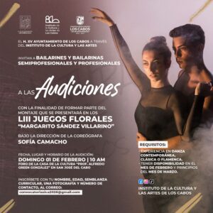 No te pierdas la oportunidad de ser parte del montaje que se presentará en los LIII Juegos Florales “Margarito Sández Villarino”