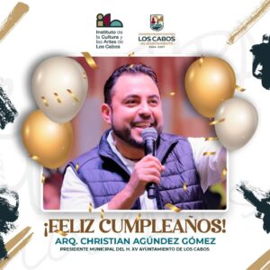 Feliz cumpleaños al Arq. Christian Agúndez Gómez