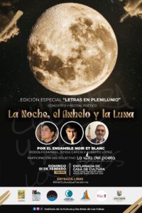 ¡Regresa el programa “Letras en Plenilunio” en Cabo San Lucas!