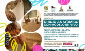 Sesión de “dibujo anatómico” con modelo en vivo