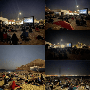 ¡Cine bajo las estrellas en la playa El Corsario!
