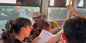 Los libros tomaron el transporte público