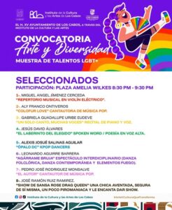 Resultados de la Muestra de Talentos LGBT Arte y Diversidad en Los Cabos