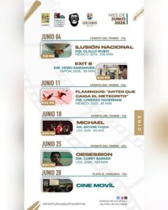 “Cinema Vagabundo” en el mes de junio en Cabo San Lucas