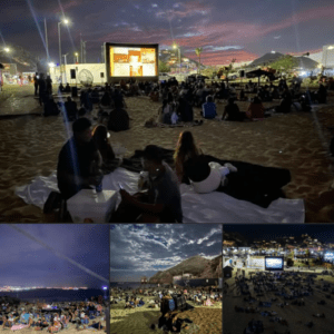 Cine bajo las estrellas en El Corsario con Cine Móvil.