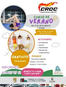 Curso de Verano Infantil Gratuito en Los Cabos 2026