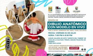 Sesión de Dibujo Anatómico con Modelo en Vivo en Los Cabos