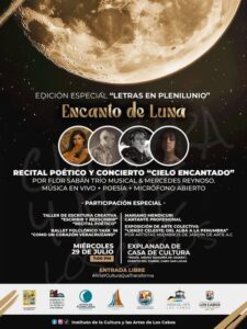 Letras en Plenilunio: Noche de música y poesía en Los Cabos