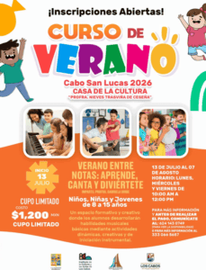 Cursos de Verano 2026: Inscripciones Abiertas en Cabo San Lucas