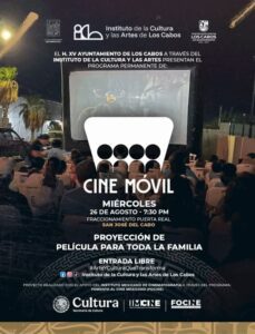 Cine Móvil en Los Cabos: Proyección gratuita en Puerta Real