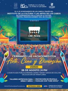 Evento de Arte y Cine para toda la familia en Miraflores Los Cabos
