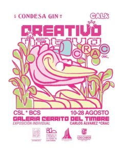 Exposición de arte Creativo Nativo de Carlos Álvarez en Los Cabos