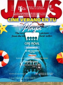 Cine de verano en Los Cabos: Proyección gratuita de Tiburón en la playa