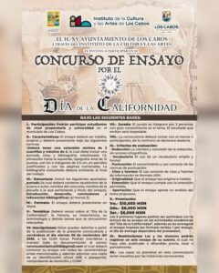 Concurso de Ensayo Día de la Californidad Los Cabos 2026