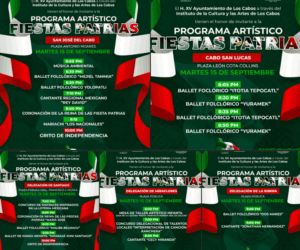 Agenda cultural y artística en las delegaciones de Los Cabos