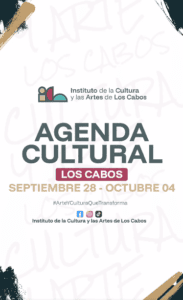AGENDA CULTURAL 28 DE SEPTIEMBRE A 04 DE OCTUBRE