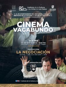 Noche de cine al aire libre en el Cerrito del Timbre Los Cabos