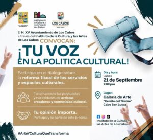 Diálogo abierto: Reforma fiscal para la comunidad cultural en Cabo San Lucas