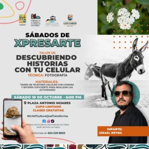 Taller gratuito de fotografía móvil en Los Cabos este 10 de octubre
