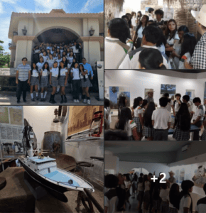 Visita educativa de alumnos del Cecyt 05 al Museo de Historia Natural de Cabo San Lucas
