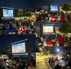 Cine Móvil lleva proyecciones gratuitas a la comunidad de Miraflores en Los Cabos